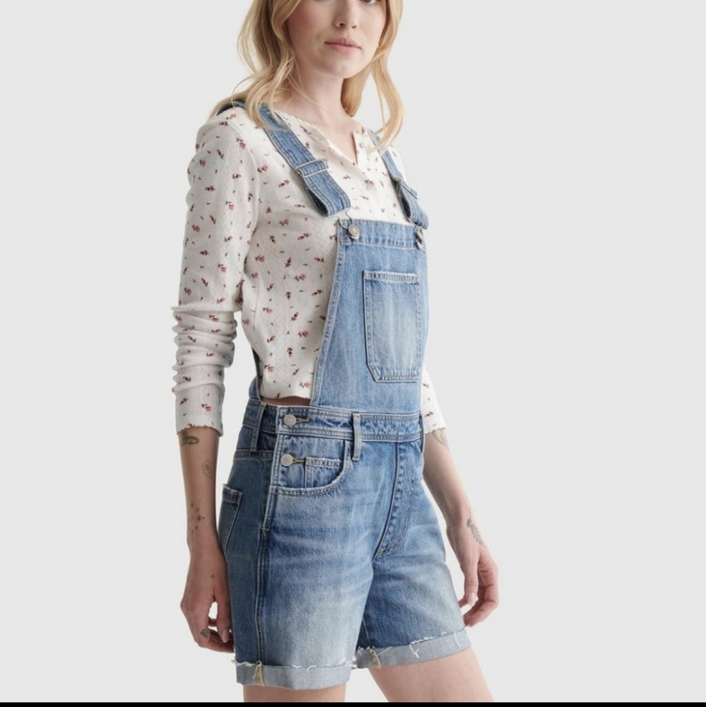 NWOT Lucky Brand XS Y2k Style Overall‎ Shorts